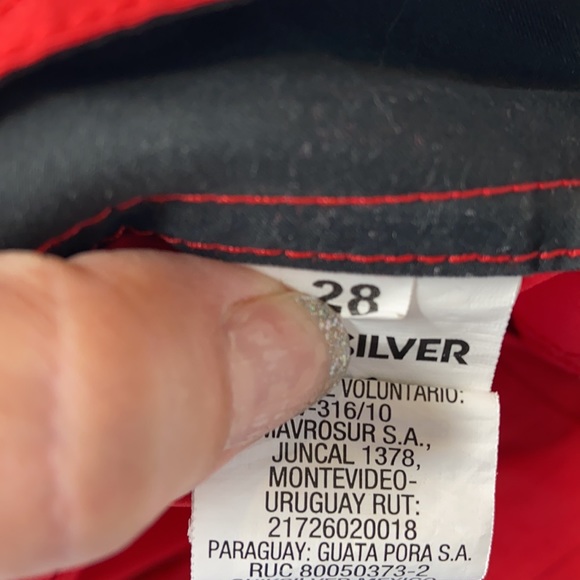 Quicksilver Red Velcro Tie Swimsuit - Picture 11 of 12